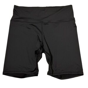 NWOT - Black High-Rise Biker Shorts with Wide Waistband Size XL